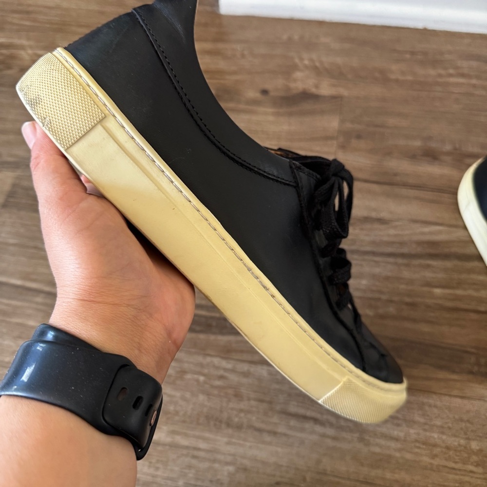 Beckett Simonon black leather sneakers size 44 US 10 - Picture 2 of 14